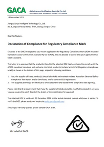  GACA&nbsp;Certificate 
